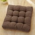 thumbnail image 5 of NSESSHome Thicken Tufted Cushion, Solid Square Seat Cushion Corduroy Chair Pad Pillow Seat Soft Tatami Floor Cushion for Yoga Meditation Living Room Balcony Office Outdoor, 17.7x17.7 Inch, 5 of 6