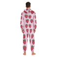 thumbnail image 4 of FORMRS Onesies Pajama for Adults Unisex Hoodie Winter Jumpsuit One Piece Sleepwear, Sizes S-2XL, Cartoon Strawberry, 4 of 7