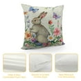 thumbnail image 4 of COMIO Easter Lumbar Pillow Cover Easter Bunny Butterfly Flower Throw Lumbar Pillow Cover Seasonal Spring Holiday Cushion Case Decoration for Beding Room Sofa Couch, 4 of 5