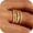 Gold, variant on Stackable Rings for Women Non Tarnish Dainty 14K Gold Plated Stackable Thin Rings Cubic Zirconia Thumb Ring Set Trendy Statement Promise Wedding Bands Engagement Rings for Women Size 5-10
