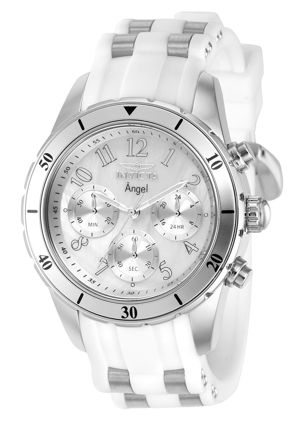 Invicta Women's Angel 40mm Stainless Steel, Silicone Watch, White