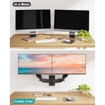 thumbnail image 3 of Mount PRO Dual Monitor Wall Mount for 2 Computer Screen up to 32 Inch, Gas Spring Double Monitor Arm Holds Up to 17.6lbs Each, Full Motion Adjustable Wall Monitor Mount, VESA Mount 75x75/100x100, 3 of 9