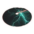 thumbnail image 2 of KLL Christmas Tree Skirt,Party Decorations Farmhouse for Christmas Decorations Holiday Party 36" -Green Lightning Flash, 2 of 6