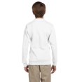 thumbnail image 2 of Hanes ComfortBlend EcoSmart Boy`s Crewneck Sweatshirt, XS, White, 2 of 4