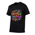 thumbnail image 3 of Merry Christmas Men Short-Sleeve T-Shirt Novelty Graphic Tees Fashion Crew Neck T Shirt Cotton Tops, 3 of 10