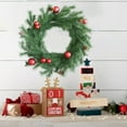 thumbnail image 4 of WEGFTDUOP Artificial Door Ring Hanging Decoration With Christmas Leaves Red Berries And Wreath, 4 of 6