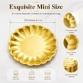 thumbnail image 4 of 60 Pcs Mini Dessert Plates, Artrylin 3.5 Inch Cupcake Plates, Disposable Small Cupcake Trays with Scalloped Rim for Appetizer, Pastry Display, Wedding & Party Supplies, Gold, 4 of 7