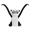 thumbnail image 1 of Caja de pañuelos de peluche para coche, diseño de animales de dibujos animados, bolsa de basura, accesorio versátil para el interior del coche. Panda, 1 of 9