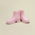 thumbnail image 3 of YOURDIARY Women's Short Rain Boots Fashion Waterproof Chelsea Boots For Ladies, 3 of 9