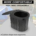 thumbnail image 5 of Hengguang Portable Camping Toilet, Outdoor Emergency Folding Toilet with Cover Adult Portable Potty Travel Toilet for Hiking, RV Trips, Road Trips, Beaches, Traffic Jams, Travel, Outdoors(Black), 5 of 7
