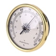 thumbnail image 2 of Indoor Outdoor 7.2cm Round Durable Gold 0~ (Rh) Hygrometer Humidity Meter, 2 of 6