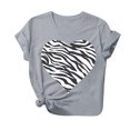 thumbnail image 2 of LSLJS Mode Femmes T-shirt à Manches Courtes Imprimé de la Saint-Valentin, Hauts Graphiques Fantaisie, Cadeaux pour Femmes, 2 of 3