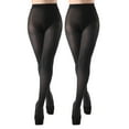 thumbnail image 2 of MeMoi Softer Shade of Grey Control Top Tights 2-Pack - Womens - Female, Large/X-Large, Gray, 2 of 3