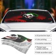 thumbnail image 5 of Joker Car Windshield Sunshade Front Window Sun Shades Folding Block Uv Rays Visor Protector Sun Shield Gifts for Sedan Truck Suv Auto Accessories, 5 of 8