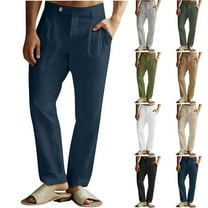 Summer Akafmk Summer Mens Golf Pants,Work Dress Pants for Men Stretch Straight Fitting Lightweight Casual Comfy Trousers with Pockets