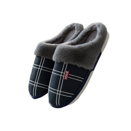 

Harsuny Unisex House Anti-Slip Fuzzy Slippers Casual Slip On Plush Slipper Comfort Cozy Warm Shoes Style K 11.5-12