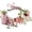 I, variant on Wedding Floral Crown Flower Garland Headband Hair Wreath Floral Headpiece Halo Boho with Ribbon Party Prom Festival Photos