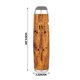 thumbnail image 2 of Cenicero de acero inoxidable con cubierta • Diseño de vetas de madera • 110x25mm • A prueba de cenizas volantes • Uso en salón y hogares, 2 of 2