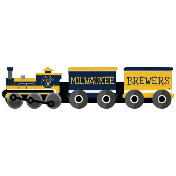 Milwaukee Brewers 6'' x 24'' Train Cutout Sign