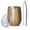 White, variant on 12oz Insulated Wine Tumbler with Lid & Straw, Stainless Steel Egg Shape Cup, Wood Print