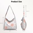 thumbnail image 4 of Canvas Tote Bag for Shopping Enthusiasts Style Starry Night Sky, Moon, Aurora Tote Bag for Beach Trendy Gifts, 4 of 5