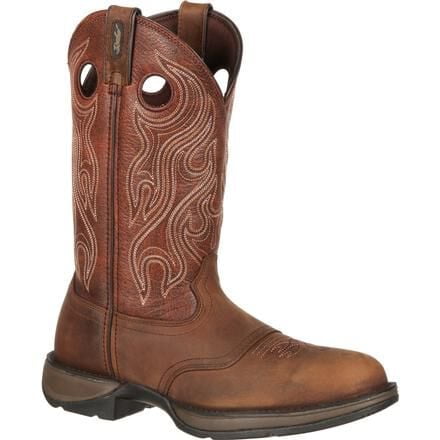 Durango Men's 12" Rebelâ¢ by Durango Brown Saddle Western Boot Dusk Velocity/Bark Brown - DB5474