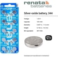 thumbnail image 2 of #344 Renata Watch Batteries 2Pcs, 2 of 8