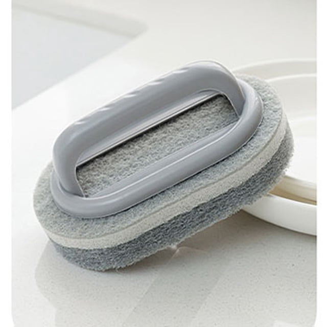 Extra Large And Thick Sponge Brush With Handle For Cleaning Tiles Bathroom Brush Multi Functional Household Cleaning Pot Brush And Sink Brush