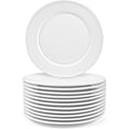 thumbnail image 1 of Foraineam Assiettes de Service Blanches 8 Po 12 Pcs, 1 of 4
