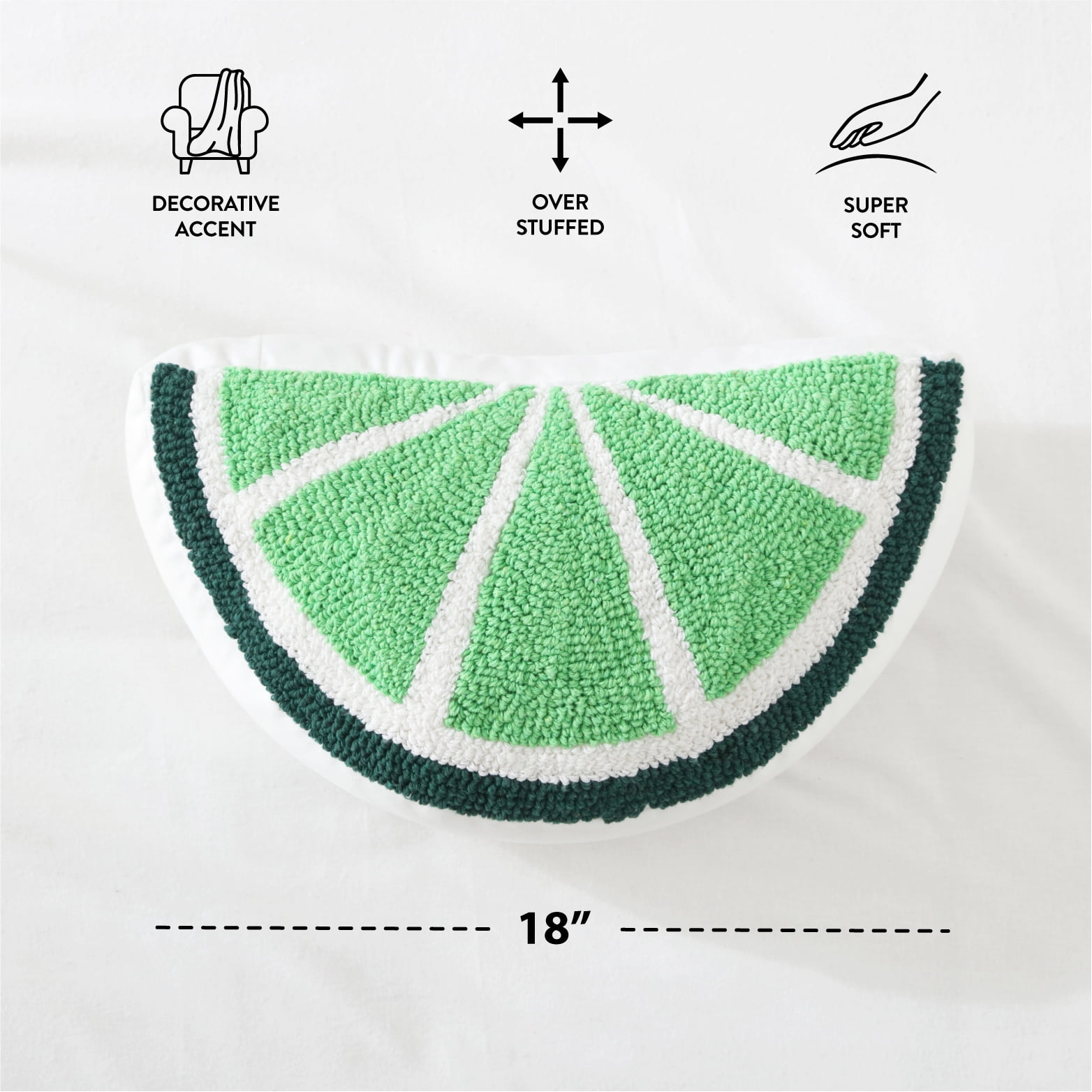 Mainstays 15" x 8.5" Lime Decorative Pillow, Green