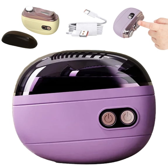 2-in-1 Smart Electric Nail Clipper & Polisher, Rechargeable Automatic Nail Clipper with LED Light, for Adults Seniors