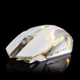 thumbnail image 4 of Computer Mouse, X7 7 Colors Light Silent 6 Buttons Rechargeable Wireless Optical Ergonomic Shape Gaming Mouse White, 4 of 8