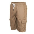 thumbnail image 5 of NAFUU Men's Casual Cargo Shorts Relaxed Fit Stretch Cargo Short Drawstring Elastic Waist Athletic Gym Jogger Shorts With Pockets Beach Trousers, 5 of 7