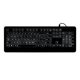 thumbnail image 1 of Teclado cableado con letras grandes Letras gigantes en negrita blancas Retroiluminación silenciosa yeacher Teclado, 1 of 8