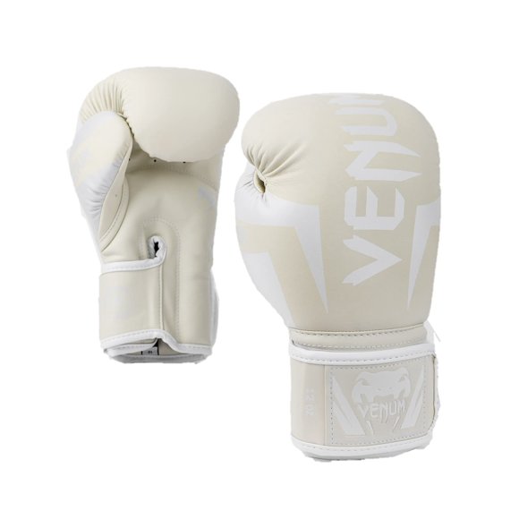 Guantes de boxeo Venum Elite, unisex, blancos, 16 oz