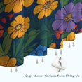 thumbnail image 6 of Pioneer Flower Floral Print Pattern Shower Curtain 72"x72" ,Bathroom Decorative Shower Curtains Set with 12 Hooks,Modern Waterproof Washable Shower Curtain, 6 of 6