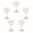 thumbnail image 4 of 5Pcs Note Pinces Titulaire en Forme de Coeur Clips Photo Clips d'Image de Noël (Beige), 4 of 8