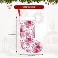thumbnail image 3 of Cauagu Peonies And Roses for Christmas Stockings,1-Pack Large Xmas Stocking Holiday and Farmhouse Stocking Fit for Christmas Holiday Party Decoration(17.7*11 Inch), 3 of 7