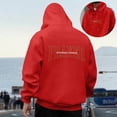 thumbnail image 1 of MHFRRA Sudadera con Capucha para Hombre, de Manga Larga, Cómoda E Informal, con Cordón Ajustable para Actividades Al Aire Libre Rojo, 1 of 6