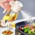 thumbnail image 2 of Evermire Two in One Oil Dispenser, 2 In 1 Oil Dispenser And Oil Sprayer, Oil Sprayer for Cooking, Oil Dispenser for Kitchen Spray, 2 in 1 Glass Oil Sprayer & Dispenser Bottle for Olive (Green,600ml), 2 of 5