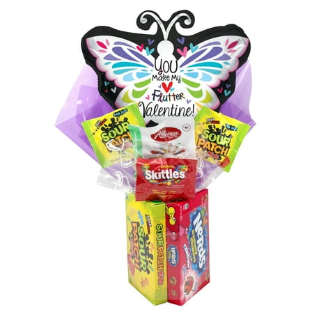 Candyblossom, Valentines, Nerds Gummie, Food Gift Assortment, 2 Base Pieces, Sweet Crunchy Bites