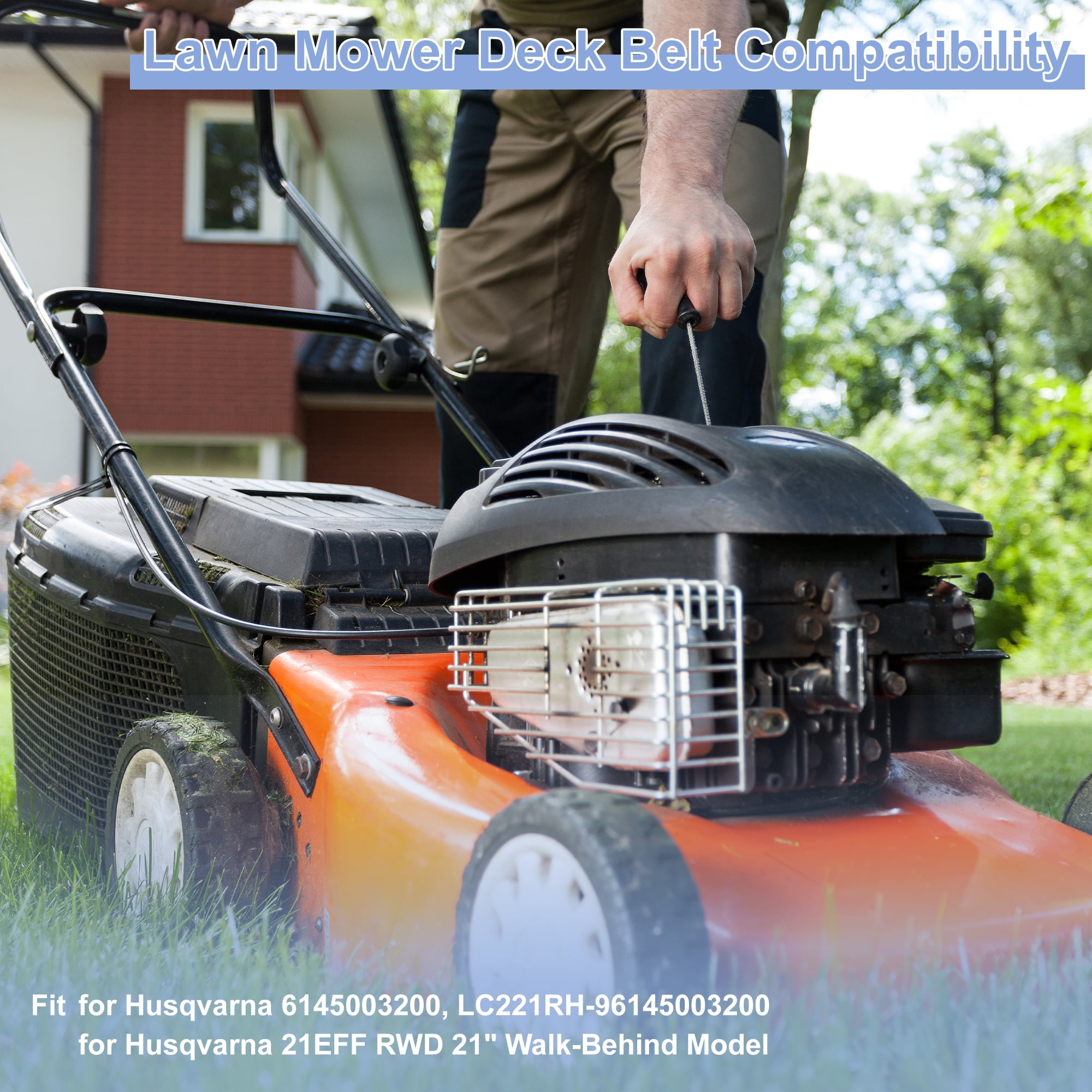 Unique Bargains No.580364608 Lawn Mower Deck Belt for Husqvarna Models and More