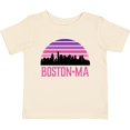 thumbnail image 3 of Inktastic Boston Gifts for Kids Retro Skyline Girls Baby T-Shirt, 3 of 5