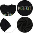 thumbnail image 4 of Women's Workout T Shirts Novelty Pickleball Graphic Print Short Sleeved Tee Tops Trendy Casual Relaxed Fit Basic Outfit Blouses, 4 of 7