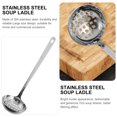 thumbnail image 2 of Cuchara coladora de cocina de acero inoxidable, cucharón para servir de acero inoxidable perforado, cuchara para el hogar, 2 of 8