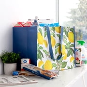 Walmart Extra-Large Reusable Shopping Bag, Grocery Tote Bag with Double Handles, Blue
