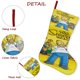 thumbnail image 5 of Los Simpson Tema: Calcetines de Navidad, fino lino blanco para colgar en escaleras y chimenea, decoración navideña para el hogar, regalo de Navidad.54cm×38cm, 5 of 5