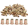 thumbnail image 2 of 100 Pcs Écrou Rivet M8/M10 Tête Plate Écrou Rivet Vertical Écrou Rivet Fileté en Acier au Carbone, 2 of 6