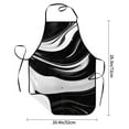 thumbnail image 2 of Easygdp Abstract Black White Swirls Apron Waterdrop Resistant with 2 Pockets,Oil Resistant Cooking Kitchen Chef Apron for Women Men, 2 of 7