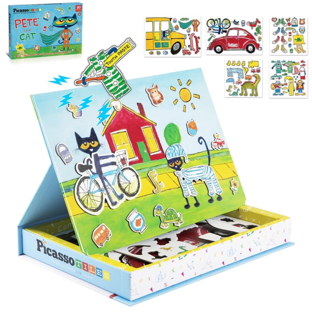 Juego de mesa, rompecabezas, actividades, libro de juegos, PicassoTiles, Pete Cat